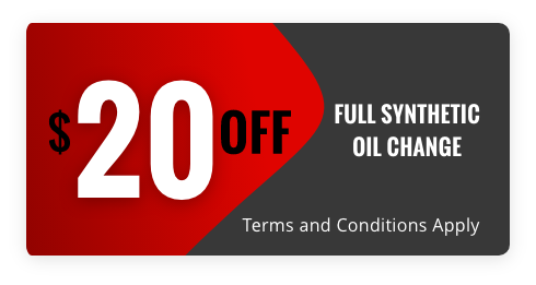$20 off Full Synthetic Oil Change